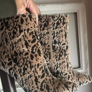 Leopard Print Ankle Boots